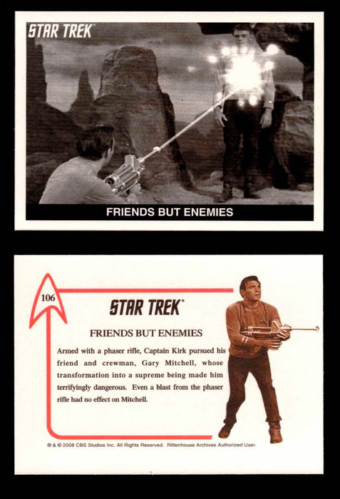 Star Trek TOS 40th Anniversary S2 1967 Expansion Card You Pick Singles #91-108 #106    Friends But Enemies  - TvMovieCards.com