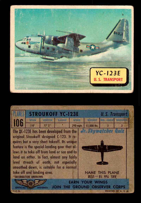 1957 Planes Series II Topps Vintage Card You Pick Singles #61-120 #106  - TvMovieCards.com
