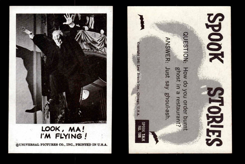 1961 Spook Stories Series 2 Leaf Vintage Trading Cards You Pick Singles #72-#144 #106  - TvMovieCards.com