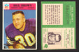 1966 Philadelphia Football NFL Trading Card You Pick Singles #100-196 VG/EX 107 Bill Brown - Minnesota Vikings  - TvMovieCards.com