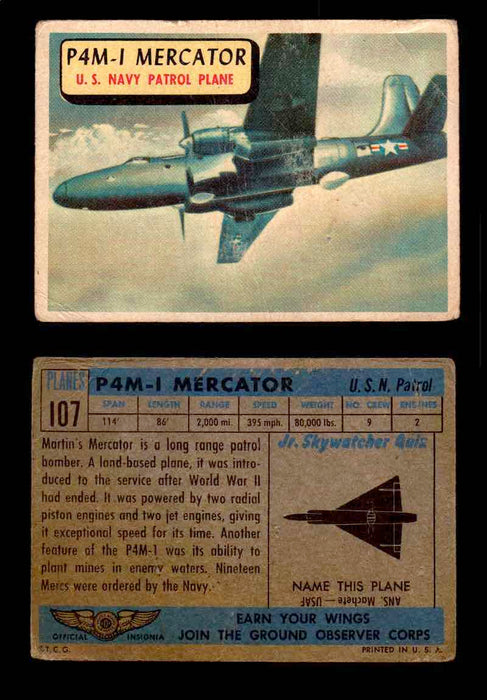1957 Planes Series II Topps Vintage Card You Pick Singles #61-120 #107  - TvMovieCards.com