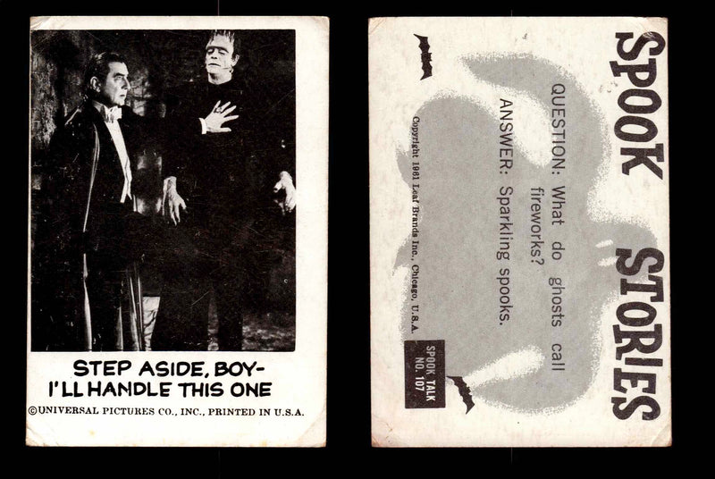 1961 Spook Stories Series 2 Leaf Vintage Trading Cards You Pick Singles #72-#144 #107  - TvMovieCards.com