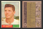 1961 Topps Baseball Trading Card You Pick Singles #100-#199 VG/EX #	108 Dan Dobbek - Minnesota Twins  - TvMovieCards.com