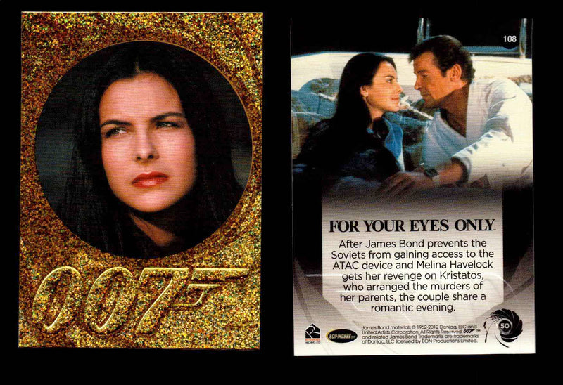 James Bond 50th Anniversary Series Two Gold Parallel Chase Card Singles #2-198 #108  - TvMovieCards.com