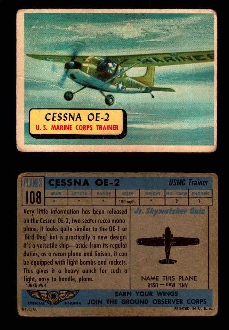 1957 Planes Series II Topps Vintage Card You Pick Singles #61-120 #108  - TvMovieCards.com