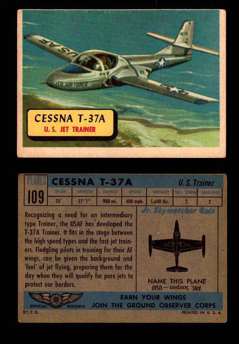 1957 Planes Series II Topps Vintage Card You Pick Singles #61-120 #109  - TvMovieCards.com