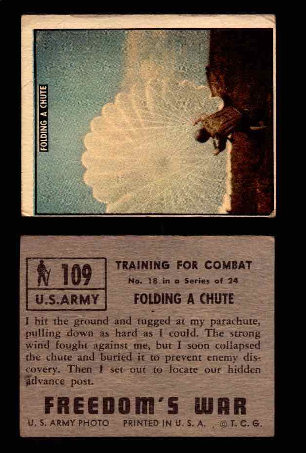 1950 Freedom's War Korea Topps Vintage Trading Cards You Pick Singles #101-203 #109  - TvMovieCards.com