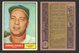 1961 Topps Baseball Trading Card You Pick Singles #100-#199 VG/EX #	109 Johnny Podres - Los Angeles Dodgers  - TvMovieCards.com