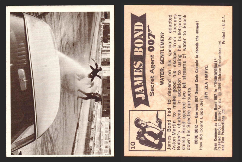 1966 James Bond 007 Thunderball Vintage Trading Cards You Pick Singles #1-66 10   Water Gentlemen?  - TvMovieCards.com