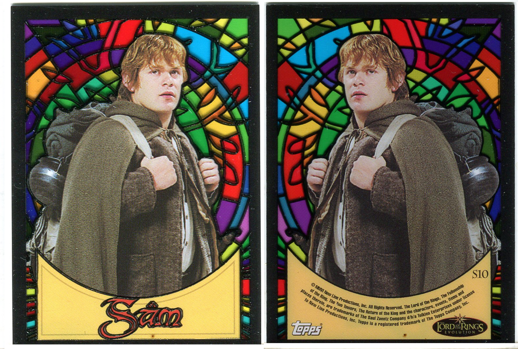 Lord of the Rings Evolution Stained Glass S1-S10 Chase Card You Pick Singles S10  - TvMovieCards.com