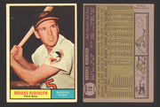 1961 Topps Baseball Trading Card You Pick Singles #1-#99 VG/EX #	10 Brooks Robinson - Baltimore Orioles  - TvMovieCards.com