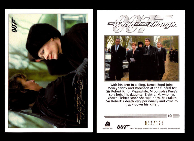 James Bond Classics 2016 World is Not Enough Gold Foil Parallel Card You Pick Nu #10  - TvMovieCards.com