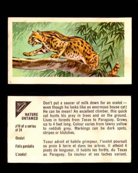 Nature Untamed Nabisco Vintage Trading Cards You Pick Singles #1-24 #10 Ocelot  - TvMovieCards.com