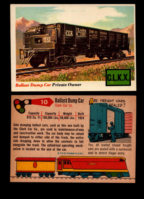 Rails And Sails 1955 Topps Vintage Card You Pick Singles #1-190 #10 Ballast Dump Car  - TvMovieCards.com