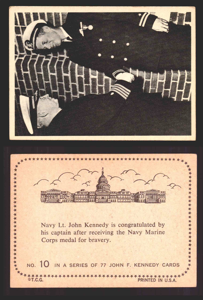 1964 The Story of John F. Kennedy JFK Topps Trading Card You Pick Singles #1-77 #10  - TvMovieCards.com