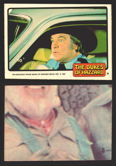 1981 Dukes of Hazzard Sticker Trading Cards You Pick Singles #1-#66 Donruss 10   Sheriff Roscoe  - TvMovieCards.com
