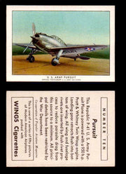 1940 Modern American Airplanes Series 1 Vintage Trading Cards Pick Singles #1-50 10 U.S. Army Pursuit (Republic P-41)  - TvMovieCards.com