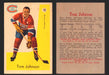 1959-60 Parkhurst Hockey NHL Trading Card You Pick Single Cards #1 - 50 NM/VG #10 Tom Johnson  - TvMovieCards.com
