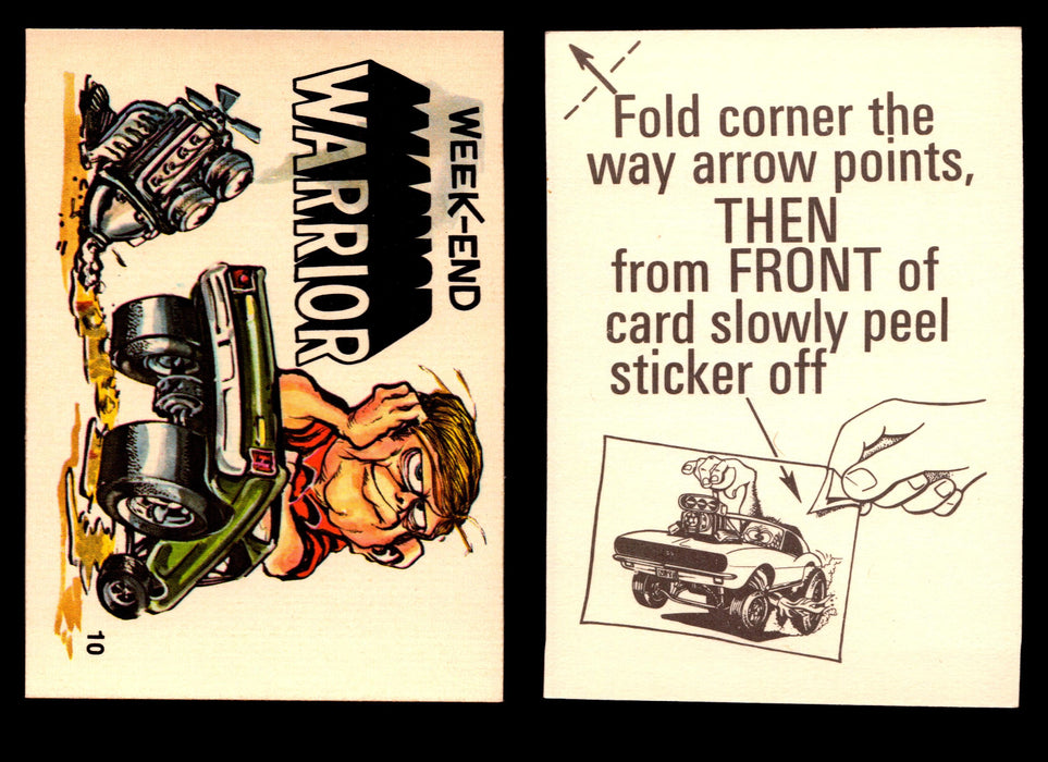 Fabulous Odd Rods Vintage Sticker Cards 1973 #1-#66 You Pick Singles #10   Week-End Warrior  - TvMovieCards.com