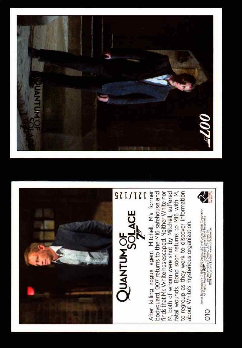 James Bond Archives Quantum of Solace Gold Parallel You Pick Single Cards #1-90 #10  - TvMovieCards.com