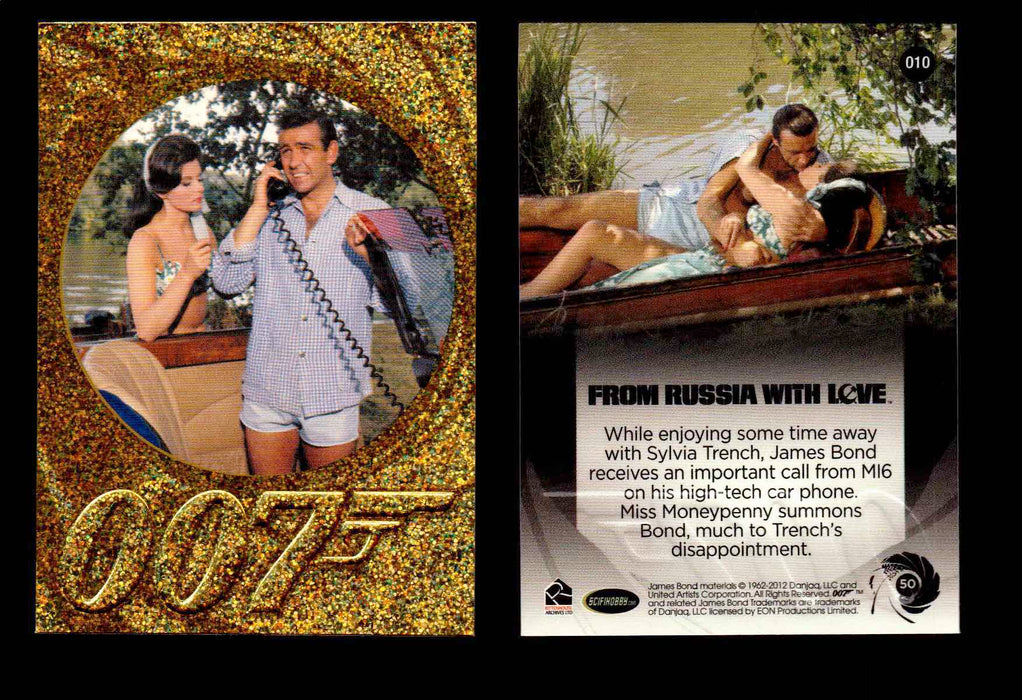 James Bond 50th Anniversary Series Two Gold Parallel Chase Card Singles #2-198 #10  - TvMovieCards.com