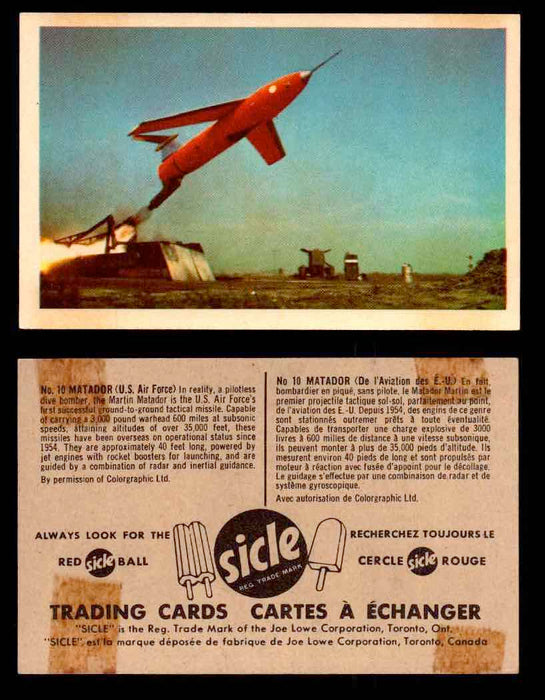 1959 Airplanes Sicle Popsicle Joe Lowe Corp Vintage Trading Card You Pick Single #10  - TvMovieCards.com