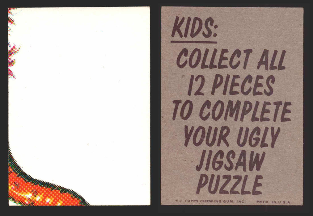 1973-74 Ugly Stickers Tan Back Puzzle Trading Card You Pick Singles #1-12 Topps #10  - TvMovieCards.com