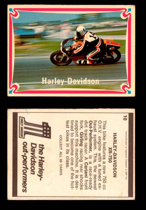 1972 Donruss Choppers & Hot Bikes Vintage Trading Card You Pick Singles #1-66 # 10   Harley-Davidson  - TvMovieCards.com
