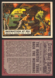 1962 Civil War News Topps TCG Trading Card You Pick Single Cards #1 - 88 10   Destruction at Sea  - TvMovieCards.com