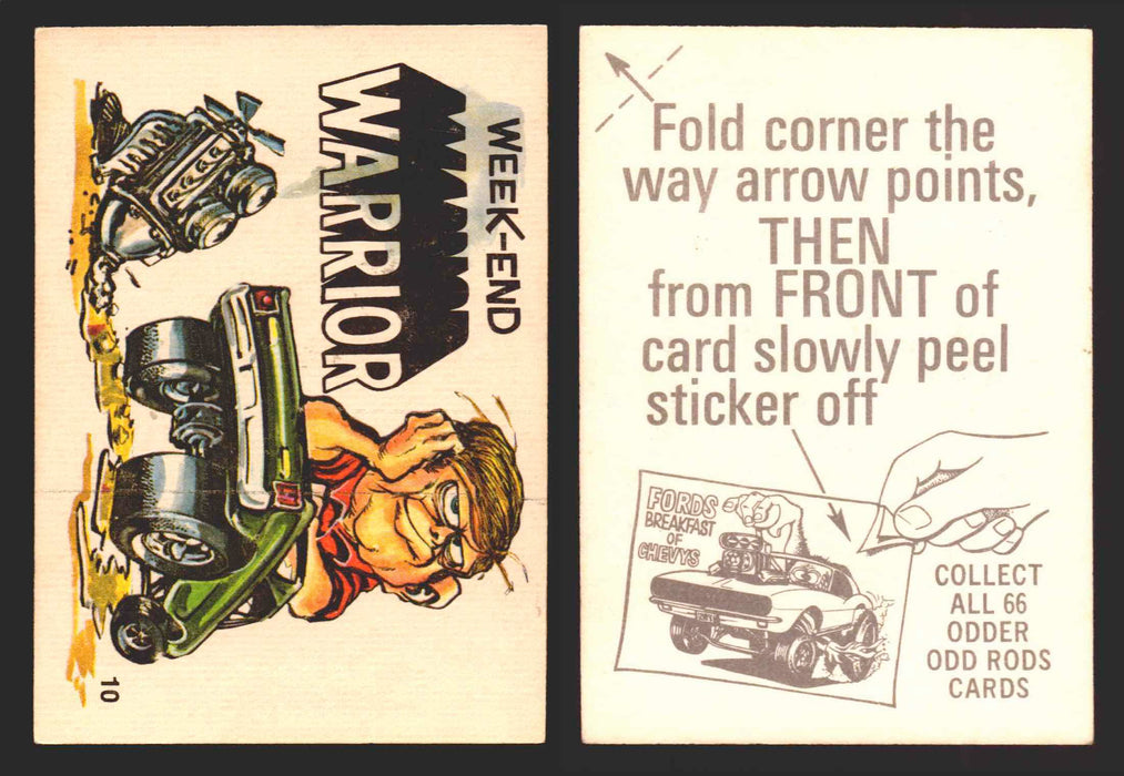 1970 Odder Odd Rods Donruss Vintage Trading Cards #1-66 You Pick Singles 10   Week-End Warrior  - TvMovieCards.com