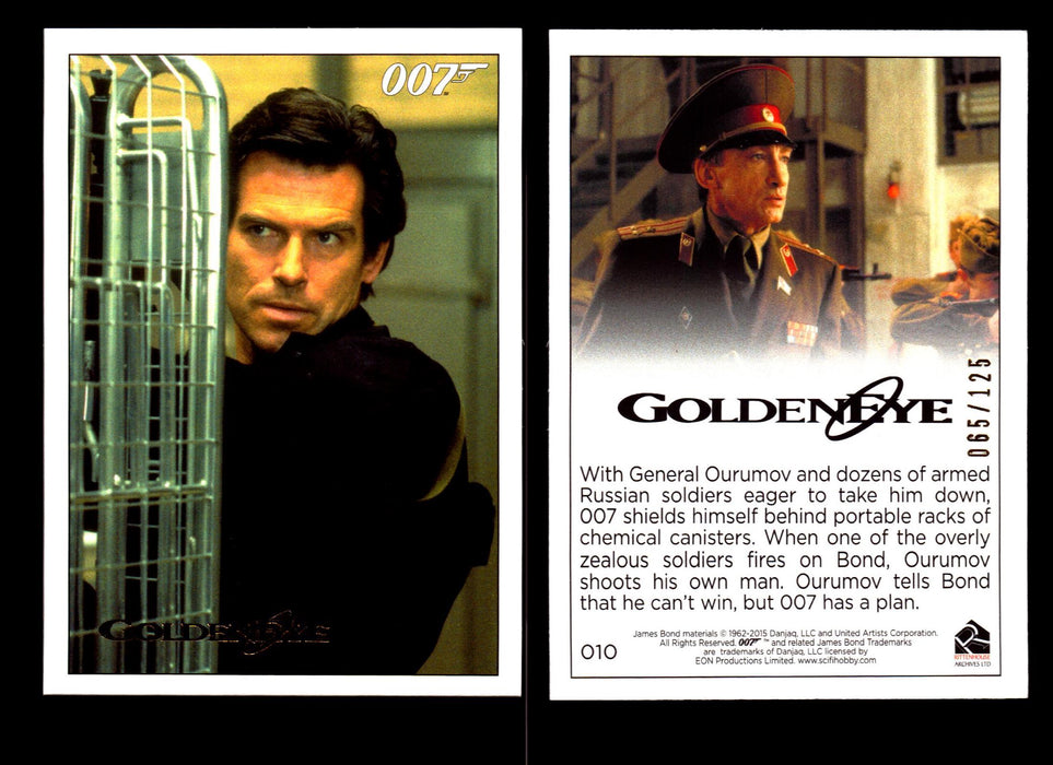 James Bond Archives 2015 Goldeneye Gold Parallel Card You Pick Single #1-#102 #10  - TvMovieCards.com