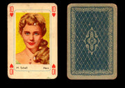 Vintage Hollywood Movie Stars Playing Cards You Pick Singles 10 - Heart - M Schell  - TvMovieCards.com