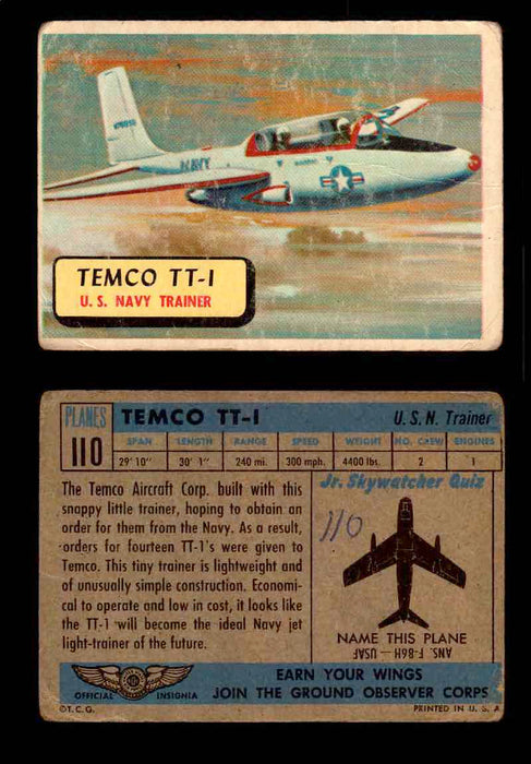 1957 Planes Series II Topps Vintage Card You Pick Singles #61-120 #110  - TvMovieCards.com