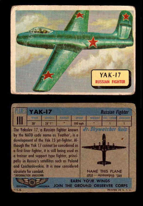 1957 Planes Series II Topps Vintage Card You Pick Singles #61-120 #111  - TvMovieCards.com