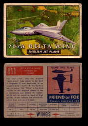 1953 Wings Topps TCG Vintage Trading Cards You Pick Singles #101-200 #111  - TvMovieCards.com