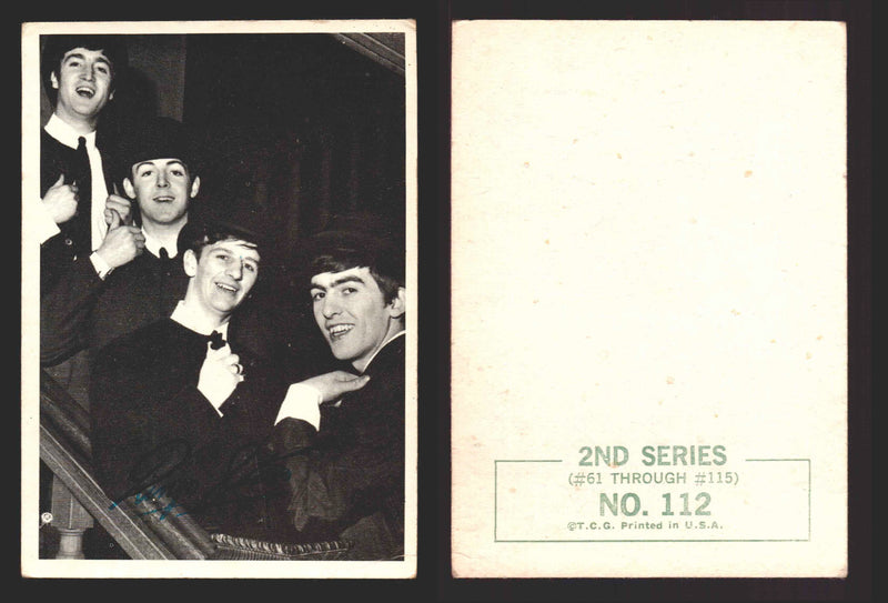 Beatles Series 2 Topps 1964 Vintage Trading Cards You Pick Singles #61-#115 #112  - TvMovieCards.com