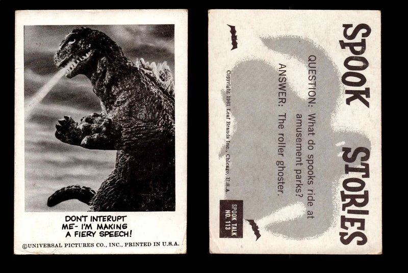 1961 Spook Stories Series 2 Leaf Vintage Trading Cards You Pick Singles #72-#144 #113  - TvMovieCards.com