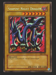 YuGiOh! Serpent Night Dragon MRL-103 Unlimited Secret Rare Holographic Card   - TvMovieCards.com