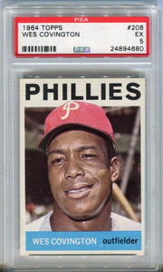 1964 Topps Baseball # 208 Wes Covington Phillies EX PSA 5 Trading Card   - TvMovieCards.com