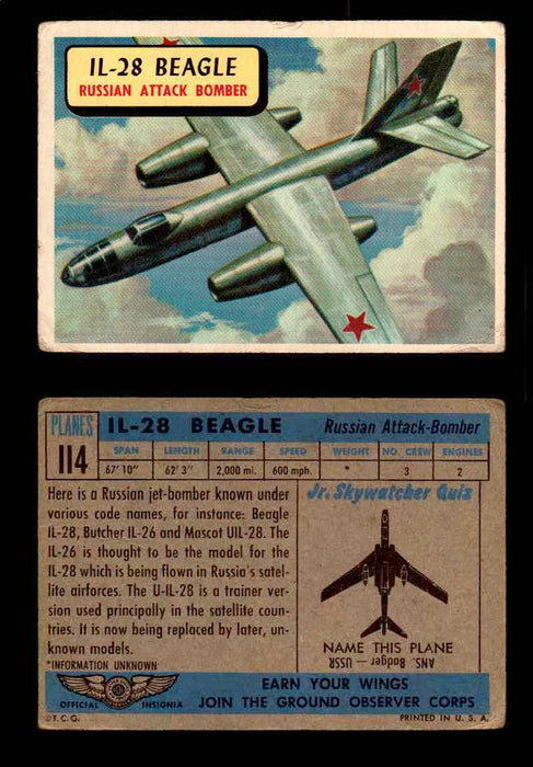 1957 Planes Series II Topps Vintage Card You Pick Singles #61-120 #114  - TvMovieCards.com