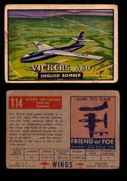 1953 Wings Topps TCG Vintage Trading Cards You Pick Singles #101-200 #114  - TvMovieCards.com