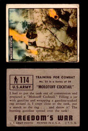 1950 Freedom's War Korea Topps Vintage Trading Cards You Pick Singles #101-203 #114  - TvMovieCards.com