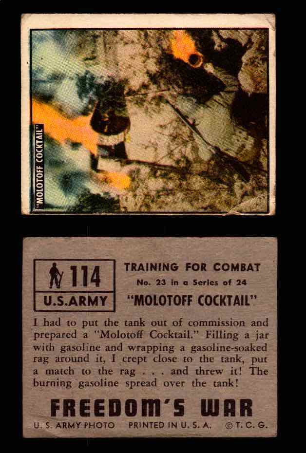 1950 Freedom's War Korea Topps Vintage Trading Cards You Pick Singles #101-203 #114  - TvMovieCards.com