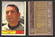 1961 Topps Baseball Trading Card You Pick Singles #100-#199 VG/EX #	115 Johnny Antonelli - Cleveland Indians  - TvMovieCards.com