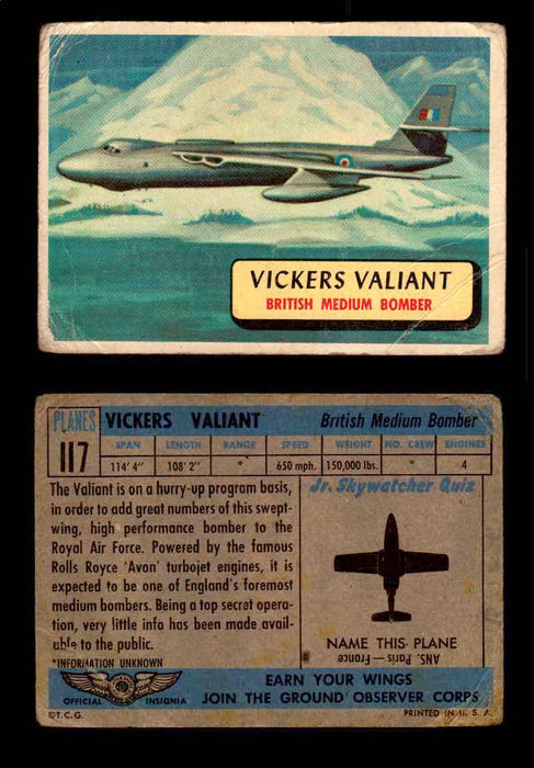 1957 Planes Series II Topps Vintage Card You Pick Singles #61-120 #117  - TvMovieCards.com