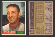 1961 Topps Baseball Trading Card You Pick Singles #100-#199 VG/EX #	117 Dale Long - Washington Senators  - TvMovieCards.com