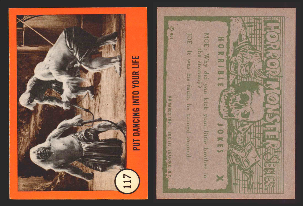 1961 Horror Monsters Series 2 Orange You Pick Trading Card Singles 67-146 NuCard #	117   Put Dancing into Your Life  - TvMovieCards.com