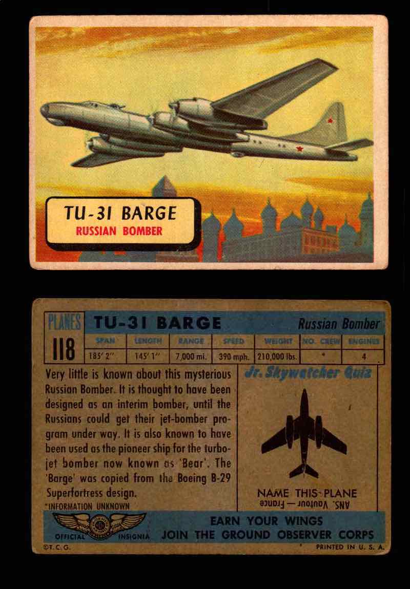 1957 Planes Series II Topps Vintage Card You Pick Singles #61-120 #118  - TvMovieCards.com