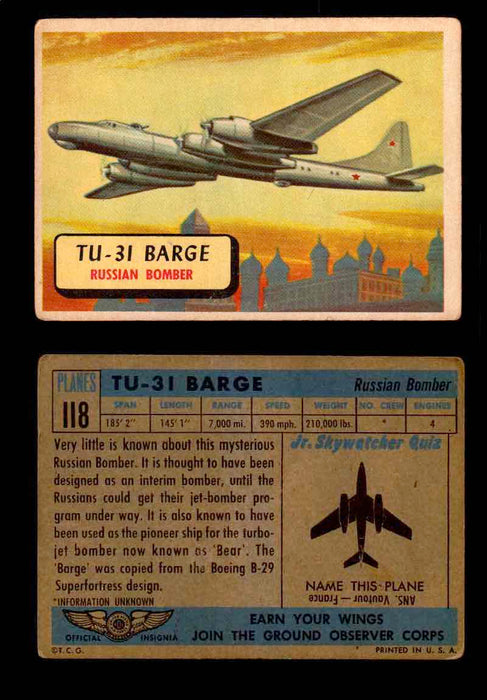 1957 Planes Series II Topps Vintage Card You Pick Singles #61-120 #118  - TvMovieCards.com