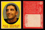 1958 Topps Football Trading Card You Pick Singles #1-#132 VG/EX #	119	Bill George (HOF)  - TvMovieCards.com